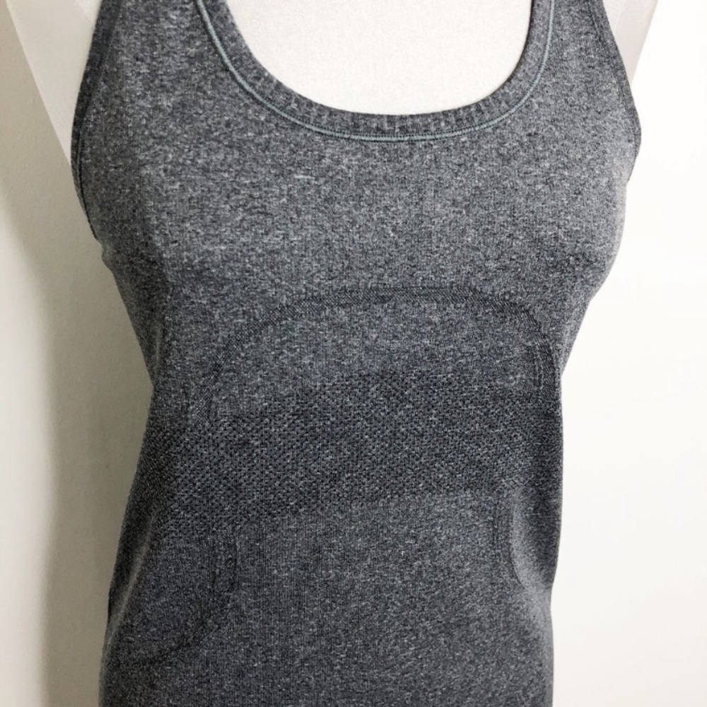 Lululemon Swiftly Tech‎ Racerback Heathered Black 6 - Picture 6 of 8
